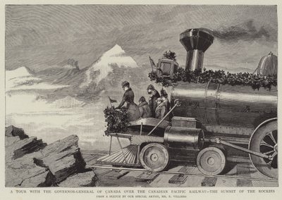 A Tour with the Governor-General of Canada over the Canadian Pacific Railway, the Summit of the Rockies by Frederic Villiers